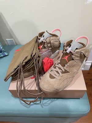 Size 8 - Jordan 6 Retro x Travis Scott Mid British Khaki