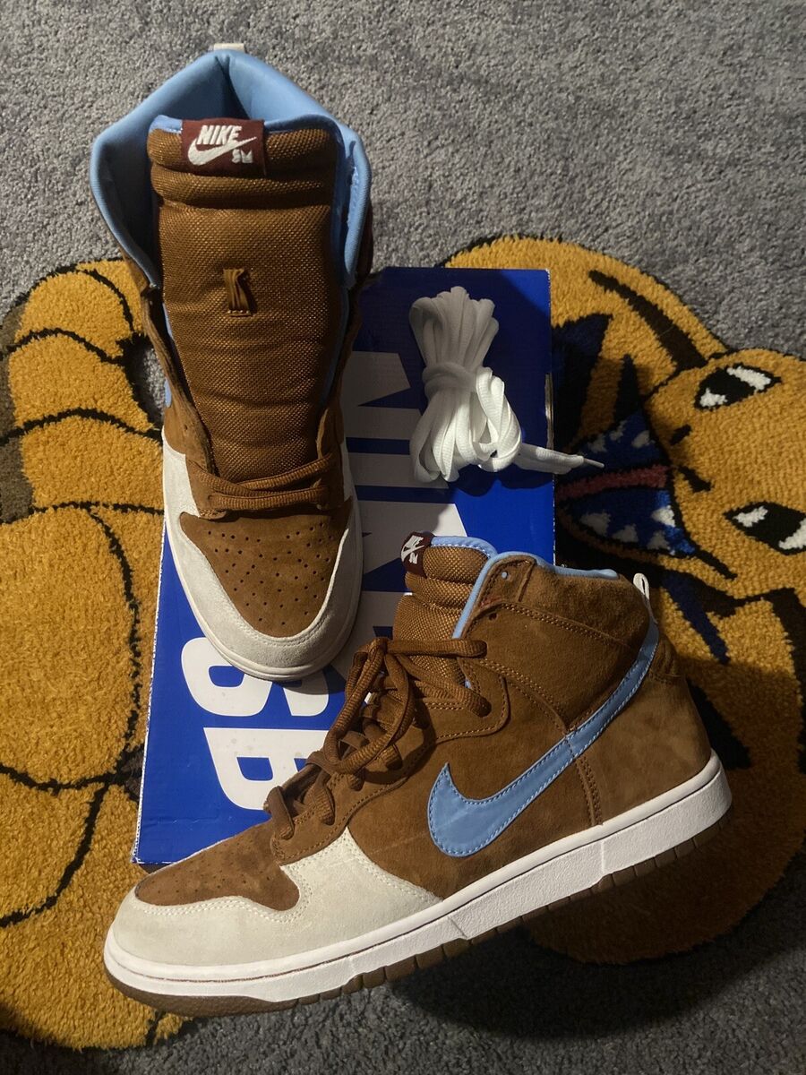 Nike SB Dunk High Skate Mental 2009 Hazelnut Light Blue Nike SB Dunk High Skate Mental 2009 Hazelnut Light Blue