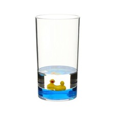 Acrylic Floating Ducks Design Bathroom Toothpaste Toothbrush Holder Cup Tumbler