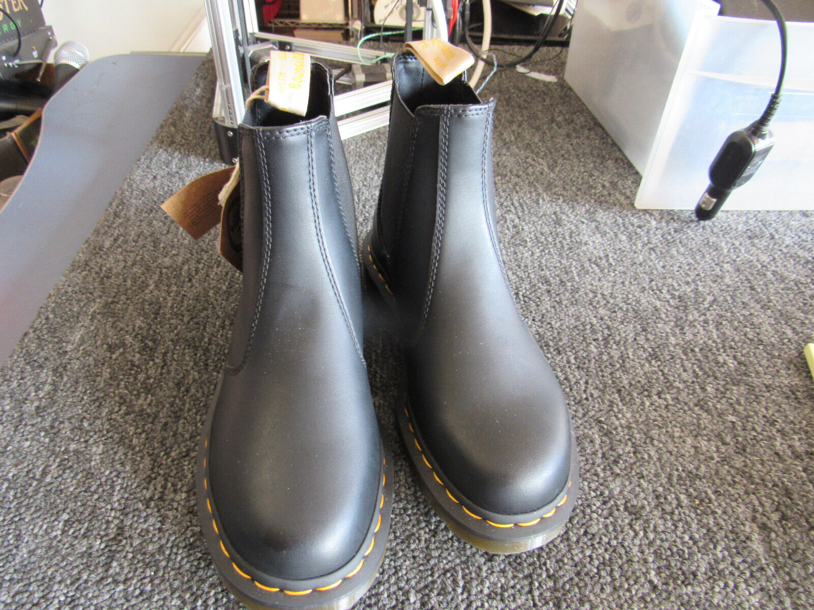 Dr.Martens Vegan Felix Rub Off Black Womens Boots UK Size 6 | eBay