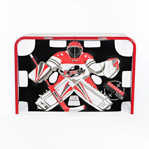 HockeyShot Extreme Goalie Shooter Tutor! Hockey Net Shooting Aid Tarp
