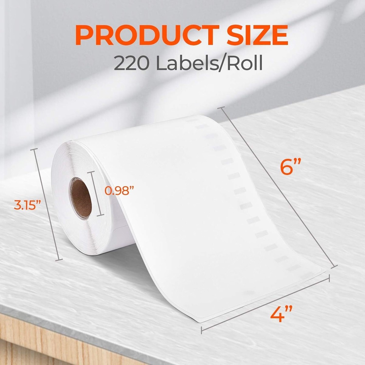 220-500 4x6 Direct Thermal Shipping Labels - Roll/Stack Labels For Thermal Printers