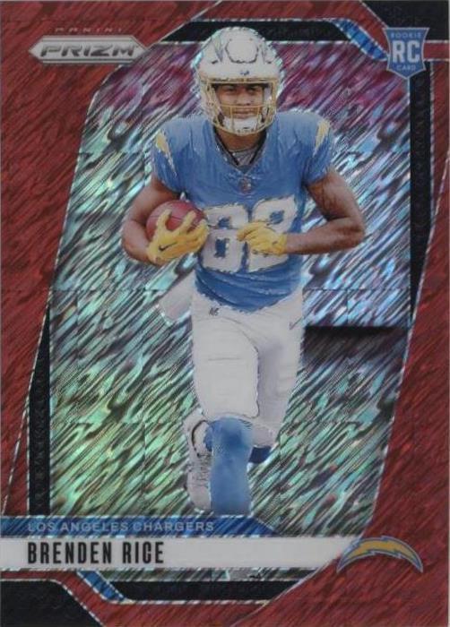 2024 Panini Prizm - Rookies Brenden Rice #313 Red Shimmer Prizm /35 (RC ...