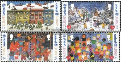 Briefmarken-Set Guernsey 1990 – 4 Motive Postfrisch ** MNH – Sammler-Edition