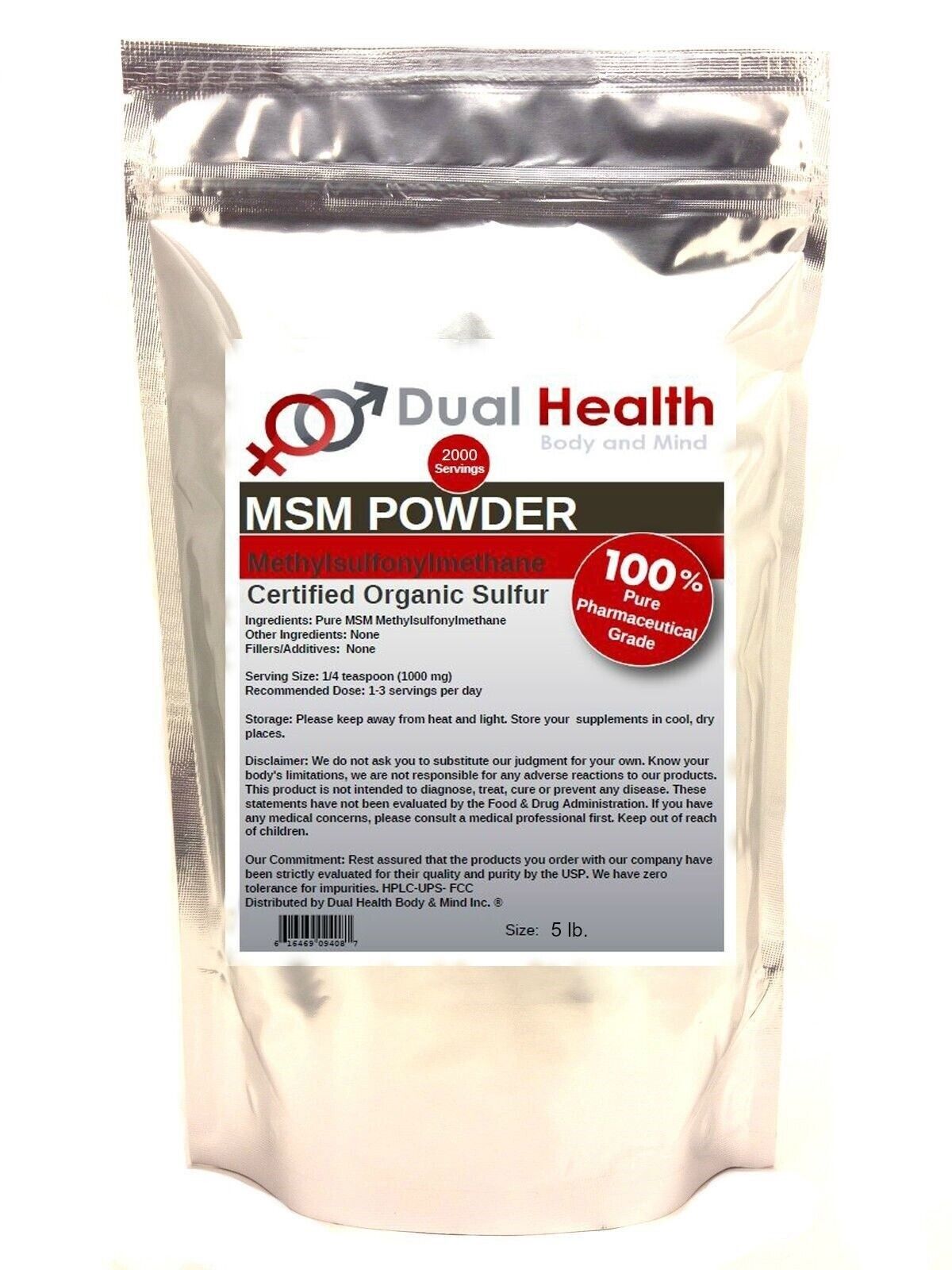 BulkSupplements MSM Powder (Methylsulfonylmethane) - 3 Grams per Serving