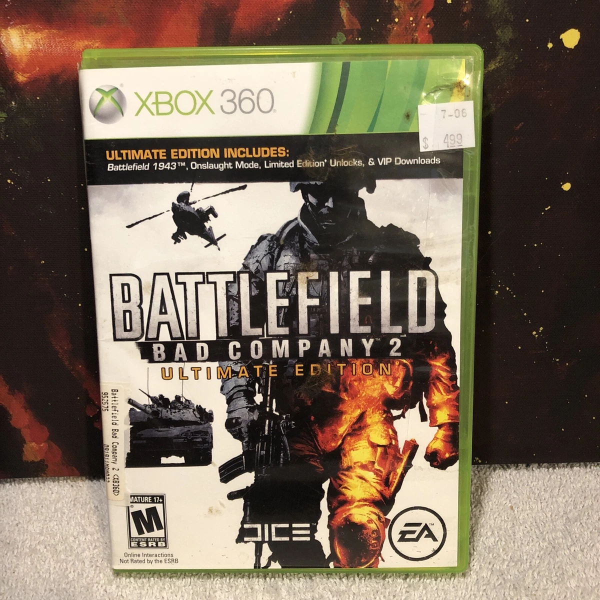 Microsoft Xbox 360 Game Battlefield Bad Company 2 Ultimate Edition