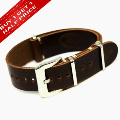 Zulu strap,Leder Armband,Uhrenarmbänder fits Panerai,Band 18 20 22 24 mm Vintage