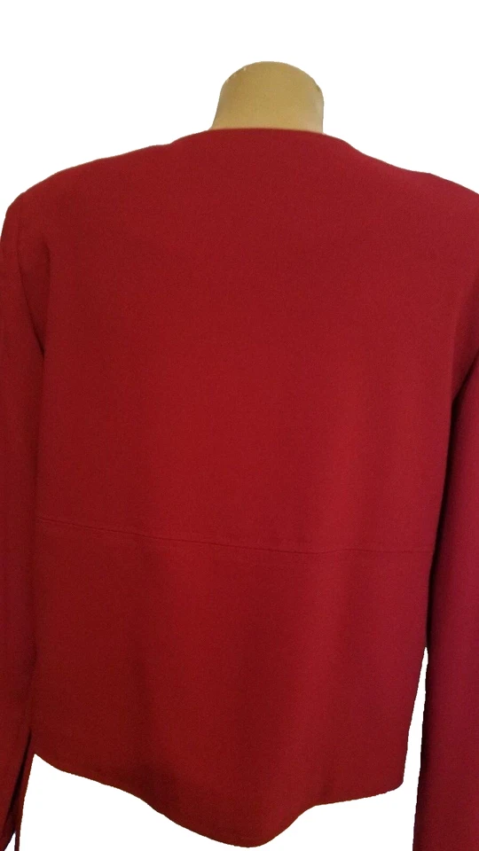 CHAQUETA JOHN ROBERTS 2 piezas roja con traje pantalón talla 6 Foto 4 de 4