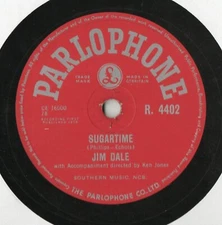 JIM DALE RARER 10" 78 - SUGARTIME - DON'T LET GO - EX CONDITION