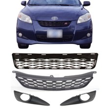 Grille Assembly Front Bumper Grille Fog Bezels For 2009-2014 Toyota Matrix