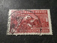 MEXIQUE, timbre aérien 63, POSTE AERIENNE, AVION, VF AIRMAIL STAMP LOT B