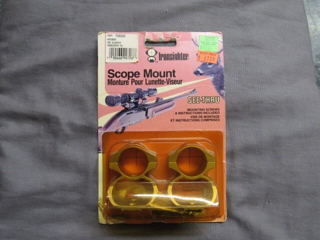 Ironsighter 706SS See-thru Scope Rings Mossberg 500 Slugster