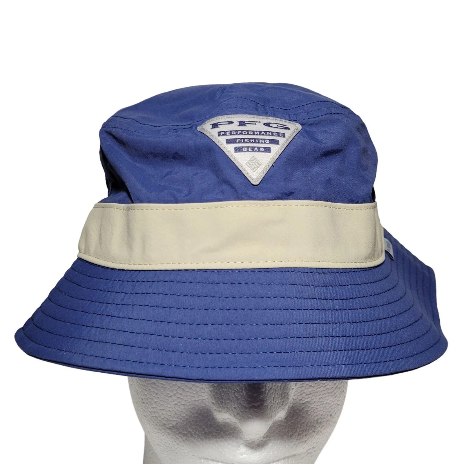 Columbia PFG Bucket Hat Size L/XL UPF 50 Blue Lightweight Packable Fishing NEW