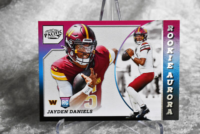 2024 Panini Encore Pacific Jayden Daniels RC - Rookie Aurora Commanders - R.O.Y.