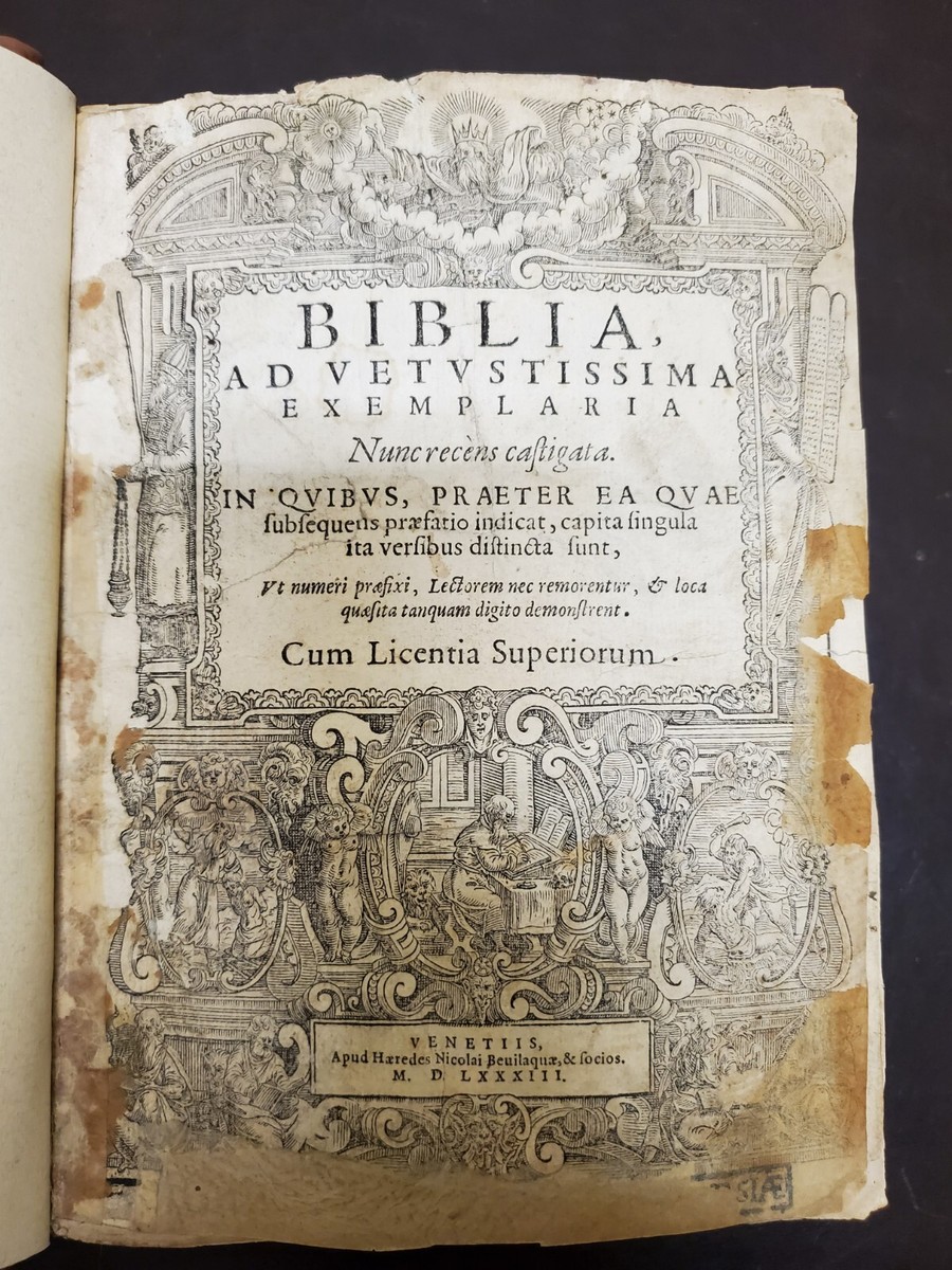 1583 Latin Venice Bible - BEAUTIFUL edition! | eBay