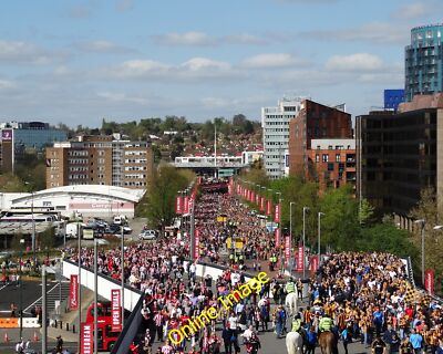Photo 12x8 Olympic Way from Wembley Stadium It's the FA Cup semi-fina c2014