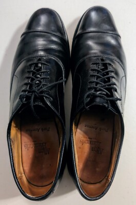Allen Edmonds Park Avenue Black Shoes - 5615 - Sz 8.5 A - Cap Toe