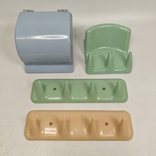 CM CARRARA & MATTA LOTTO APPENDIABITI E PORTAROTOLO DA BAGNO VINTAGE NUOVI #41