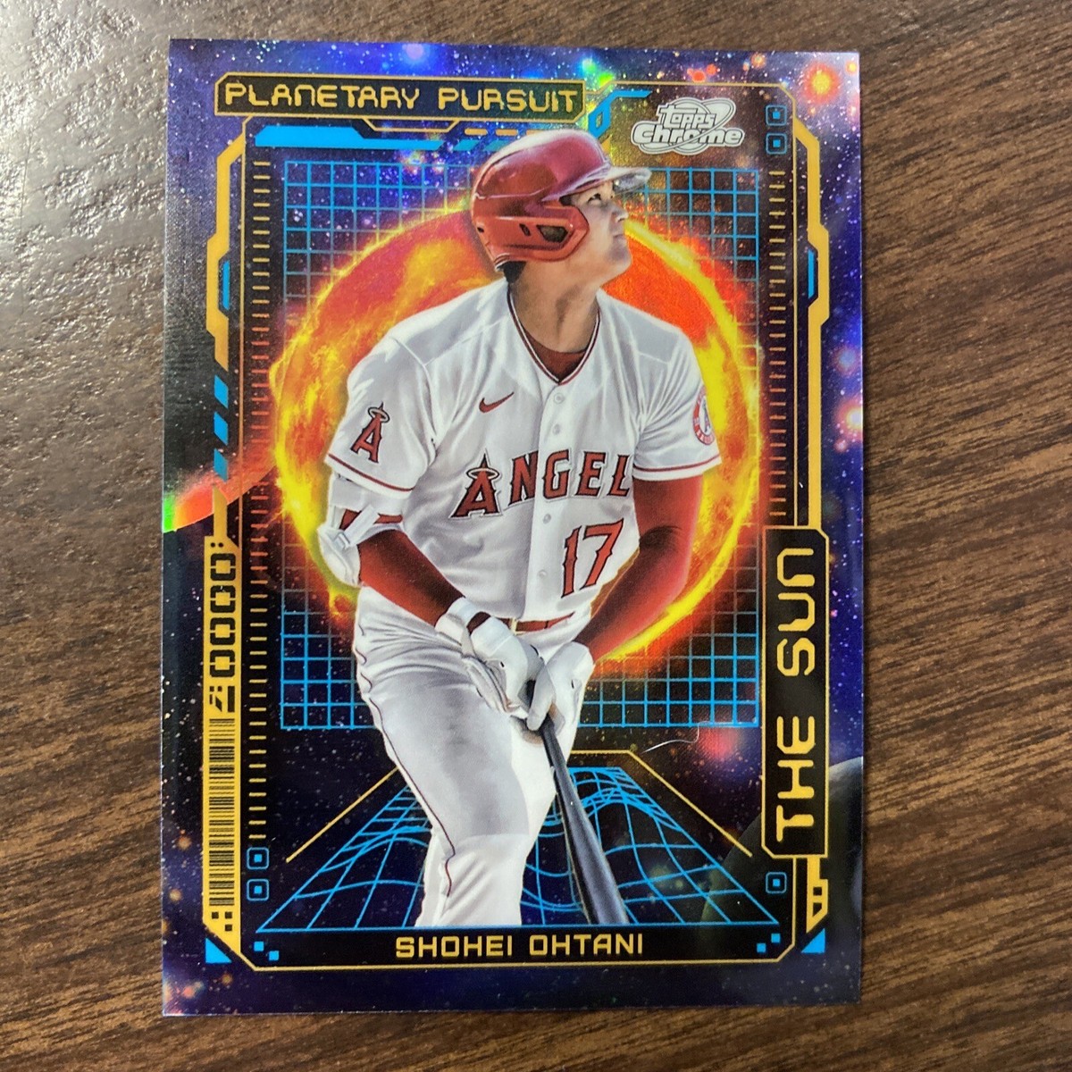 【50シリ】大谷翔平 2023 Topps Cosmic Chrome 2023 Topps Cosmic Chrome Shohei Ohtani Planetary Pursuit The Sun