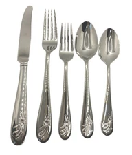 LENOX SHEER BLISS 5 Piece Place Setting 18/10 Stainless Flatware NOS