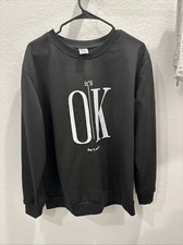 PREOWNED shein Large black sweatshirt