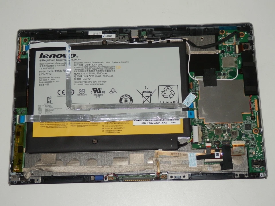 Lenovo Miix 2-10, Intel Atom 3745, 2GB Ram, 64GB eMMC 10,1" Zoll FHD als Defekt - Bild 3 von 3