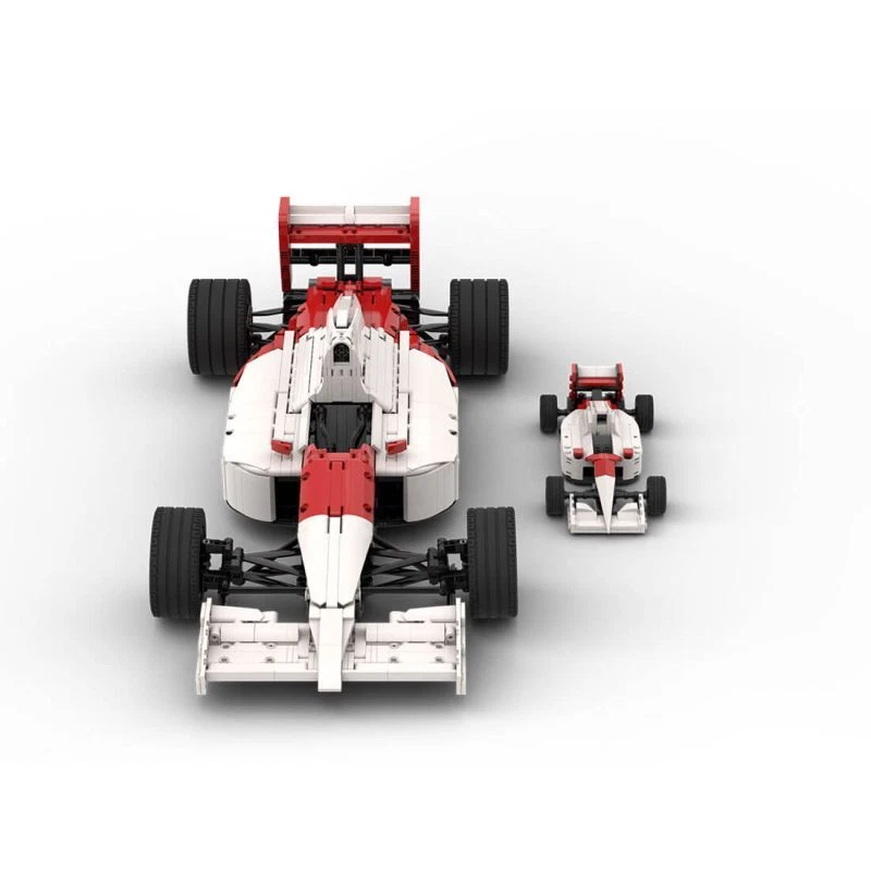 MOC-180921 Racing Car MP4/6 1:8 Scale + 1:24 Scale 3099 Pieces for Aged 15+ - Image 2 of 4