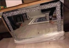 grand miroir diamant écrasé