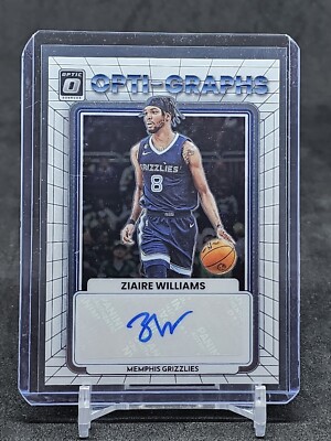 2022-23 Donruss Optic Basketball Ziaire Williams Opti-Graphs Auto #/99