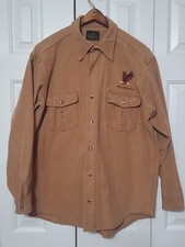 Vintage Deerskin Button Up Shirt Mens Weyerhaeuser Lumberjack Chamois Flannel
