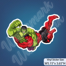 Marvel V2 Hulk vs Hulk Decal Sticker
