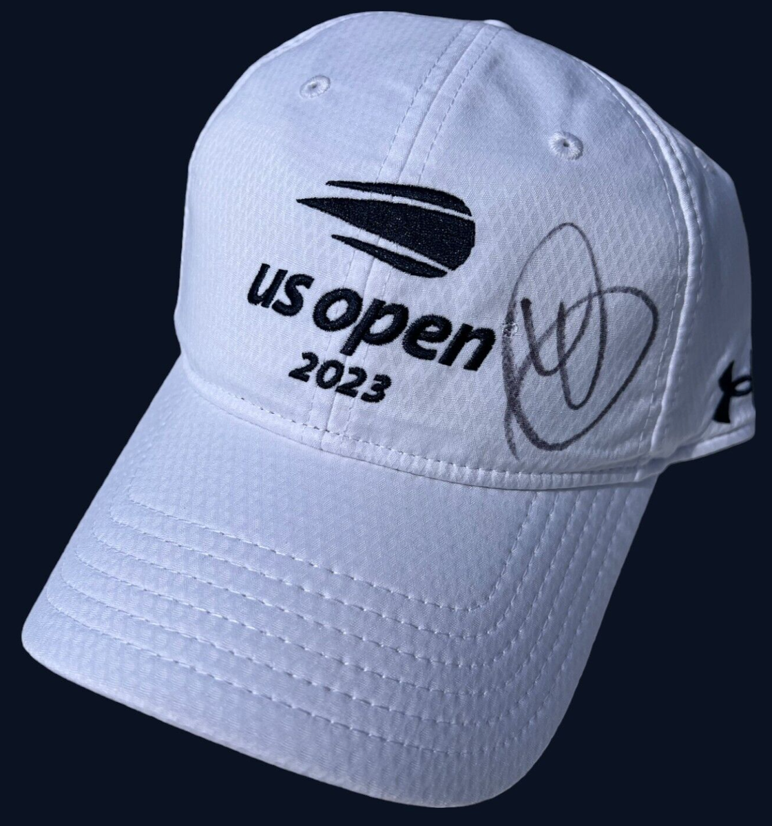 NOVAK DJOKOVIC SIGNED 2023 US OPEN TENNIS HAT CAP FRENCH WIMBLEDON
