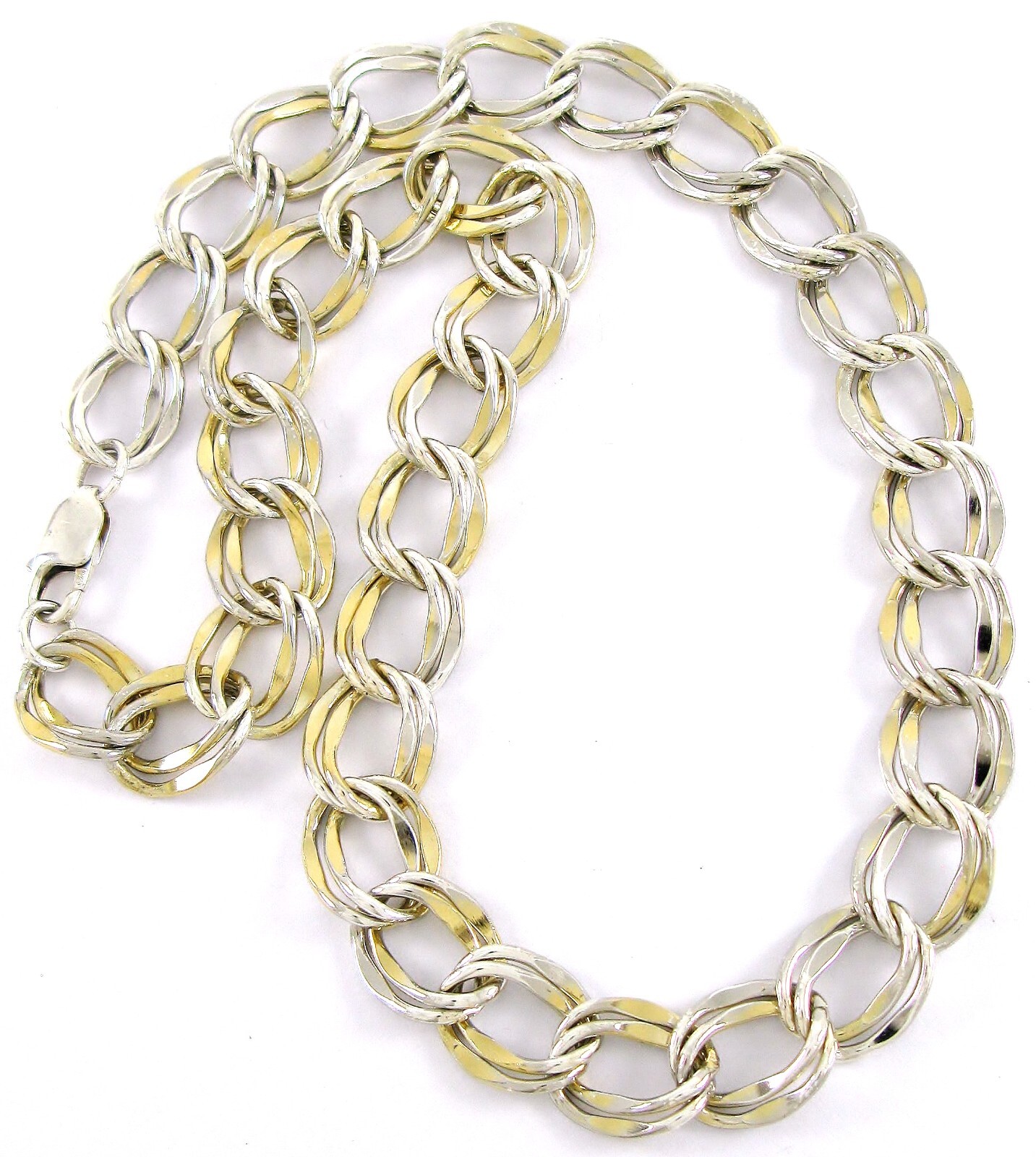 Solid Sterling Silver 925 Curb Link 18" Necklace … - image 9