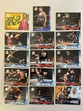 2002 Fleer WWE Raw vs. Smackdown Wrestling Catch Phrases #11 plus lot of 14