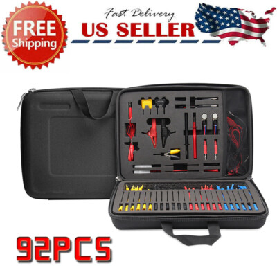 92PCS Multimeter Test Leads Kit Electronic Tool With Alligator Clip Probe Device