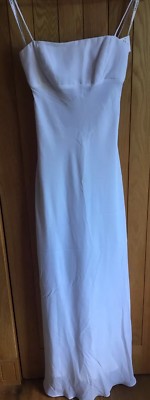 Morgan and Co schlichtes weißes Abschlussball-/Hochzeits-/Abendkleid, Größe 3/4, UK 8, neu mit Etikett