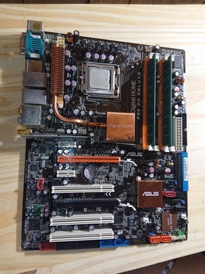 Asus P5W DH Deluxe Core 2 Quad  3GB RAM tested working ATX retro LGA 775
