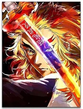 5D DIY Diamond Art Painting by Number Kits Anime 16x20 Inch for Adults and Ki...