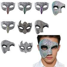 Adults Half-face Eye Mask Fashion Masquerade Mask Rave Eye Masks Vintage Party