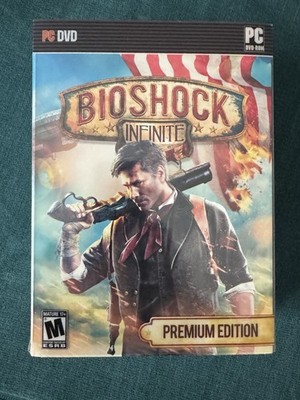 BioShock Infinite Premium Edition PC Complete Handyman Figure Art Cards Keychain