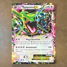 Pokémon Rayquaza EX LP Jumbo Holo Black Star Promo Card XY66 LP