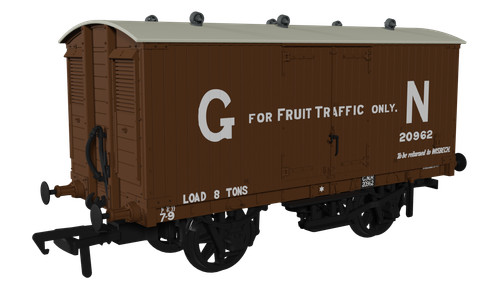 930005 Rapido Trains Spur OO GNR 8 Tonnen Van - GN Fruit Livery No.20962 | Zustand: New