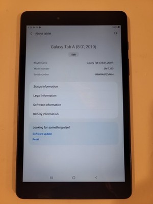 Samsung Galaxy Tab A 8.0 2019 SM-T290 Tablet Wi-Fi Verizon Unlocked - BLACK