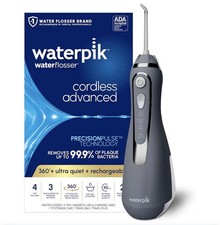 Waterpik Cordless Advanced 2.0 Water Flosser gray, Teeth/gums/braces. new 