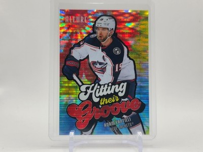 2025-26 Allure #HTG-1 Adam Fantilli Hitting Their Groove Red Spectrum #026/399