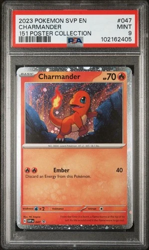PSA 9 Charmander SVP047 Promo 151 Poster Collection Pokemon Card 2023