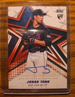  2026 Topps Series 1 JONAH TONG Autographed BSA - JOT  