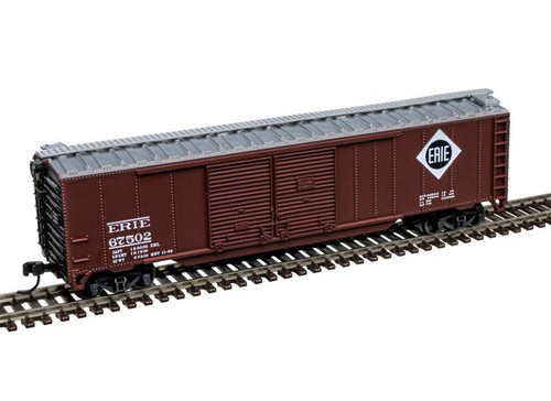 Atlas ~ Escala N ~ Trainman ~ Coche de caja de doble puerta 50' ~ Erie #67517 ~ 50007322 | Condition: New