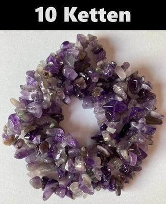 [ 10 Ketten ] AMETHYST endlose Kette - Länge ca. 87-89 cm (* NEU *) - Bild 1 von 3
