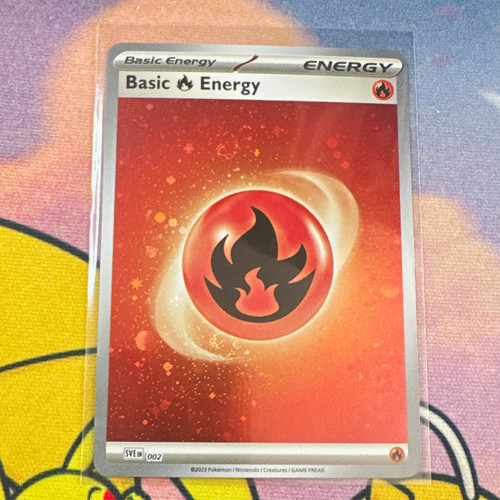 Basic Fire Energy 002 SVE: Scarlet & Violet Energies Cosmos Holo EN 2023